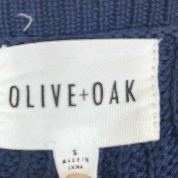 Olive&Oak Women’s Long Open Fluted Sleeve Lightweight Cardigan Blue Size Small - Picture 6 of 10